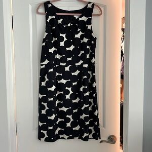 LOFT Navy polka dot dress. Jackie O style!